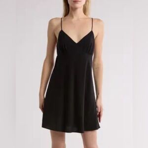 MADEWELL sadie slip mini dress with spaghetti straps